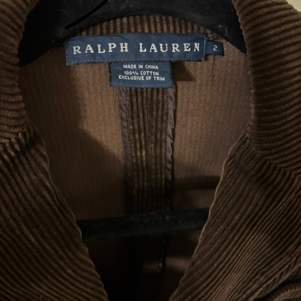 Ralph Lauren Vintage three button corduroy blazer. Blue label size 2.